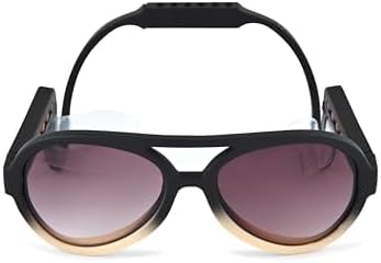 King Sunglasses for Medium-Sized Dog - UV Protective Lenses, Debris Protection, Pannus Prevention, Invisible Chinstrap, Interchangeable Lenses, NYC Design - Sunrise