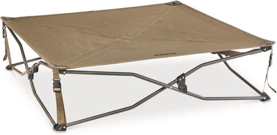 Guide Gear Bed with Elevated Bed Frame, Raised Outdoor Pet Couch, Cot, Dura Mesh Brown