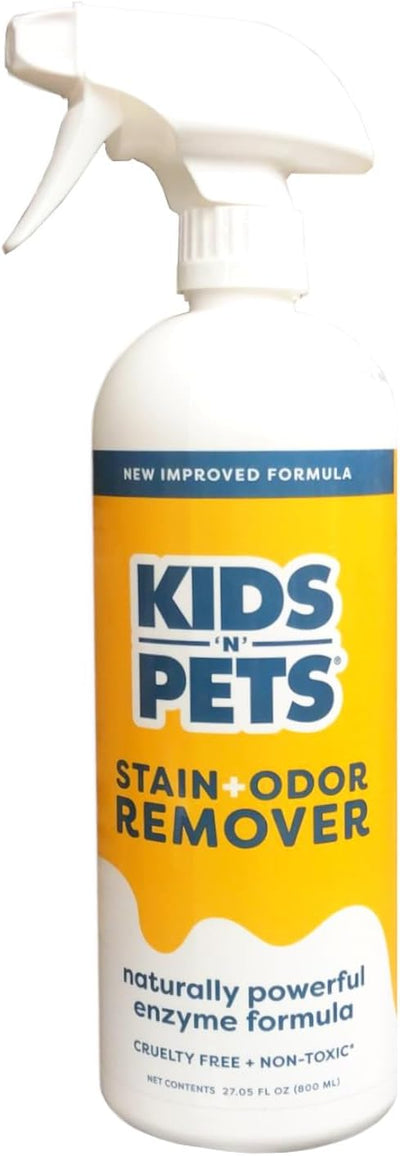 KIDS 'N' PETS – Instant All-Purpose Stain & Odor Remover – 27.05 oz - (800 ml) – Pack of 2 - Proprietary Formula Permanently Eliminates Tough Stains & Odors – Even Urine Odors