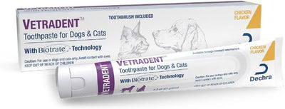 Toothpaste for Dogs and Cats (Double-Headed Toothbrush Included)