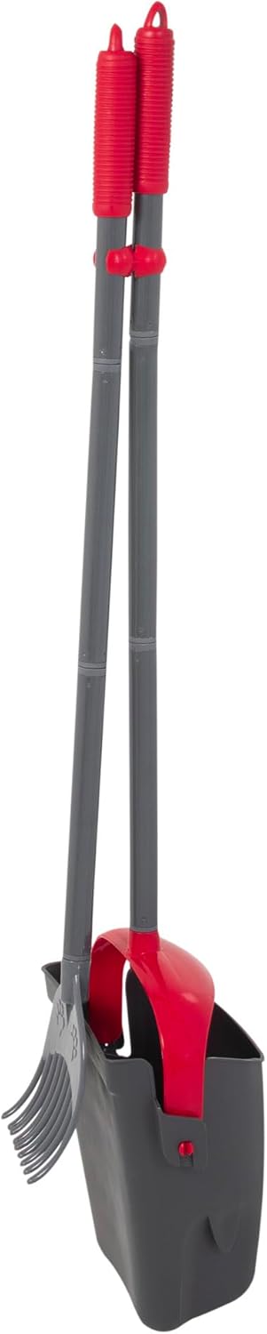 Arm & Hammer Pooper Scooper for Extra Large Dogs Heavy Duty, Outside Yard Dog Poop Scoop Pet Waste Clean Up with Bag Attachment - 2 Waste Bags Included