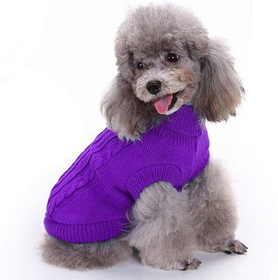 Dog Sweater, Warm Dog Sweaters for Small Dogs Medium Large Dogs, Cute Winter Classic Turtleneck Pet Sweater Cat Sweater Dog Clothes Coat Dog Christmas Sweaters for Girls Boys Dog Puppy Cat