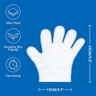 Pet Grooming Glove Wipes, Dog and Cat Cleaning Wipes for Fur, Paws, Butt, Puppy and Dog wet wipes, Hypoallergenic Deodorizing with Natural Sunshine Oat Extract, On-the-Go Freshness, Fast clean