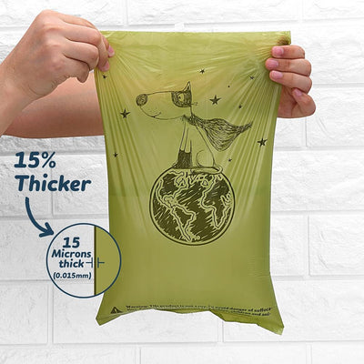 Ley's Dog Poop Bags 360 Count, Biodegradable Poop bags Extra Thick Strong, Eco-Friendly Dog Waste Bag, Doggie Bag Refill Rolls with Dispenser