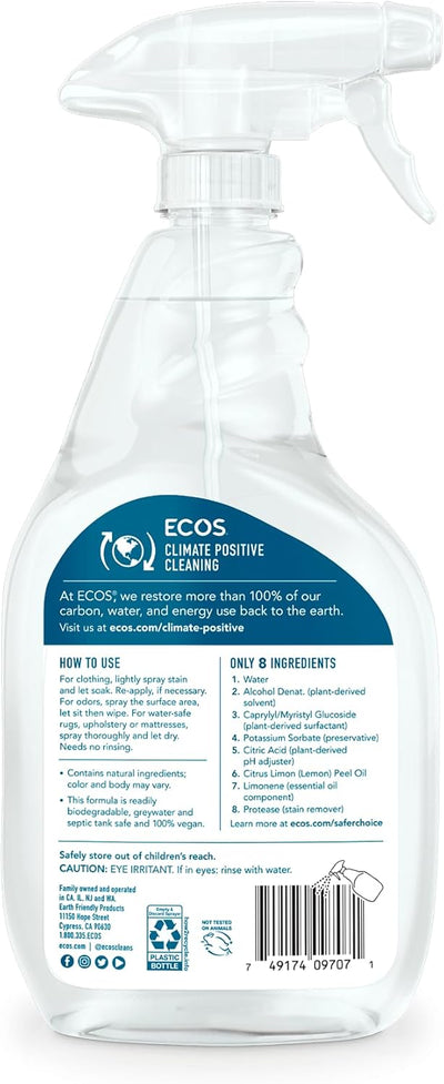 Earth Friendly Spray removedor de manchas y olores - 22 fl oz