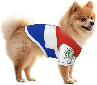 Flag of Paraguay Dog T-Shirt Clothes Apparel Puppy Vest Pet and Elastic Tank Top Clothing, Dogs Cats Pullovers Cute Breathable Soft Medium