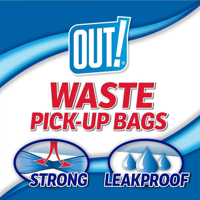 OUT! Dog Waste Bags with Leash Bag Dispenser – Rainbow Colored – Strong, Leak-Proof Poop Bags – Includes Easy Dispensing Box – 750 Count