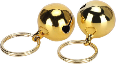 2pcs Rust Anti Lost Copper Bells Extra Loud Pair of Cat Dog Brass Portable Bells Collar Charm Bells for Save B