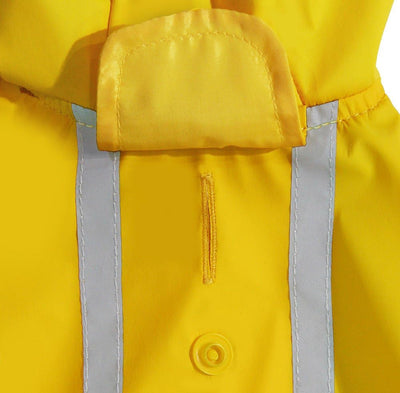 Best Pet Supplies - Voyager Waterproof Dogs Rain Poncho, Yellow, Medium, "chest: 19"" ~ 25""" (253-YW-M)