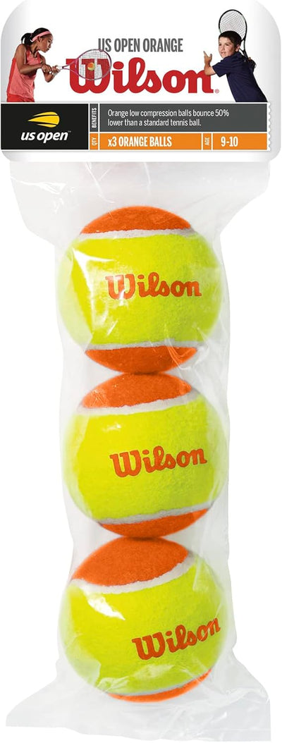 WILSON US Open Youth Tennis Balls - 3 Balls