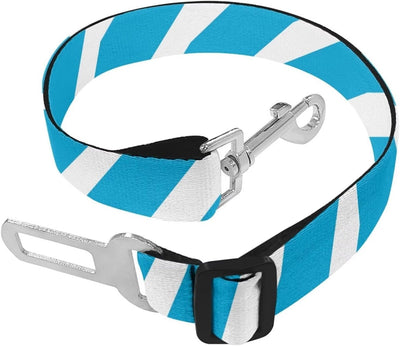 ZDCUSTOM Stripes Print Dogs Collars Dog Safety Leash Dog Seat Belt Dog Safety Belt Pet Car Seat Belt Dog Leash with 360° Swivel Carabiner Universal Fit for Dogs