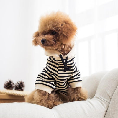 Dog Hoodies for Small Medium Large Dogs,Matching Dog and Owner Clothes Separately Sold, Striped Dog Shirts,Boy Girl Cat Dog Birthday Christmas Outfits (for Pets, L - Chest 17.3")