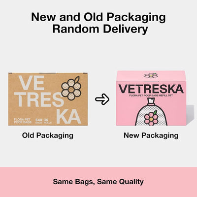 VETRESKA Lavender Scented Dog Poop Bags, Leak Proof, Extra Thick and Large Dog Waste Bags for Dog Walking and Cat Litter, 36 Refill Rolls, 540 Bags, Pink