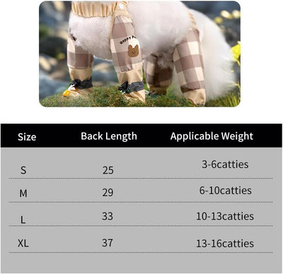 Anti Dirt Pants for Dogs,Waterproof Dog Boots Rain Boots with Suspender,Outdoor Dust-Proof Pants Dirty-Proof Dog Suspender Boots,Anti-Slip Dog Paw Protector Shoes for Small Medium Large
