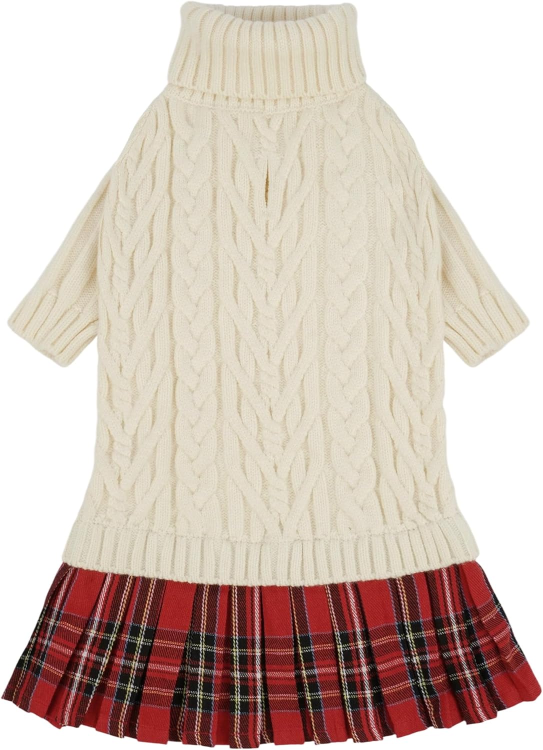 IECOii Big Girl Dog Sweater Dress, Cable Knit Sweater for Extra Large Dogs Girl,Purple,4XL, Cute Dog Warm Dress for Fall Winter, Good Stretcy Fit Knitwear for Giant Breed Dogs Female Indoor & Outdoor