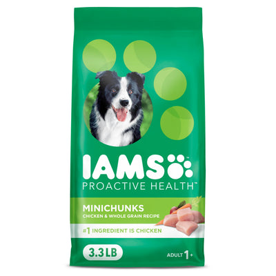 IAMS Proactive Health Minichunks Adult Dry Dog Food with Real Chicken and Whole Grains, 7 lb. Bag