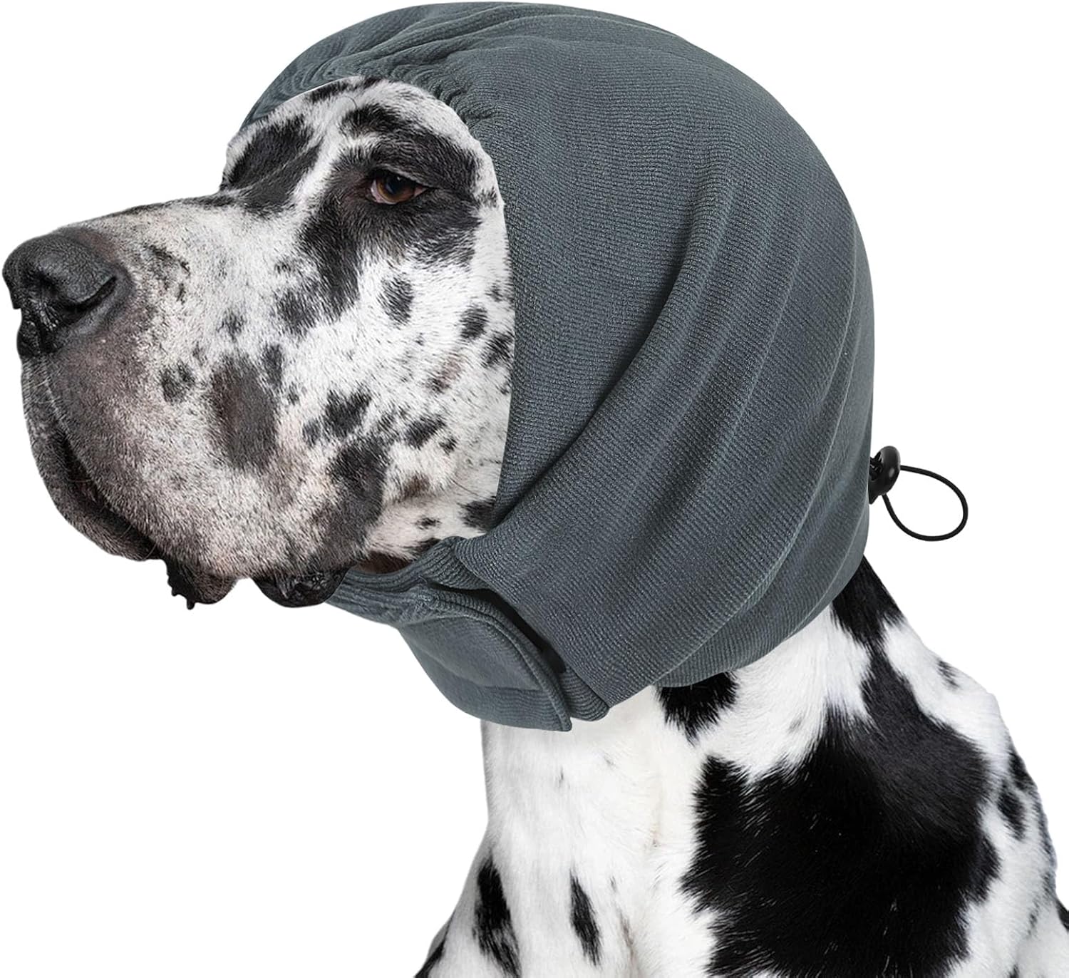 SUNFURA Dog Calming Hoodie, Dog Ear Muffs Noise Protection, Ear Wrap Hematoma for Dogs, Adjustable No Shake Head Cover Anxiety Relief, Grooming, Blow Drying, Fireworks, Thunderstorms, Blue L