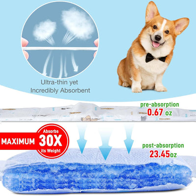 Dog Diapers Male Disposable Super Absorbent, 100 Count, Male Dog Wraps Leak Proof, Ultra Dry & Breathable, Medium