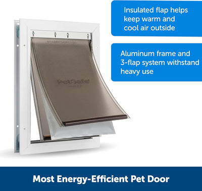 PetSafe Extreme Weather Aluminum Pet Door, Large
