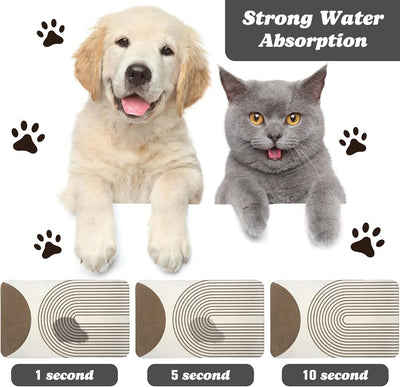 Bohemia Waterproof Pet Feeding Mats - Dog Cat Bowl Mats, Absorbent, 12 * 20 inch