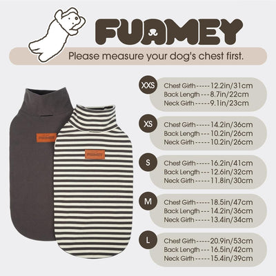 FUAMEY 2 Pack Dog Fleece Vest for Medium Dogs,Yorkshire Bichon Schnauzer Stretchy Dog Sweatshirts Warm Dogs Pullover Winter Pet Sweaters with Leash Hole Puppy Turtleneck Sleeveless Grey M