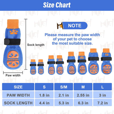 BEAUTYZOO Anti-Slip Dog Socks,Dog Shoes for Hot/Cold Pavement,Paw Protectors with Grips 3 Pairs for Puppy Small Medium Large Senior Old Dogs,Dog Socks to Prevent Licking and Hardwood Floor Protection