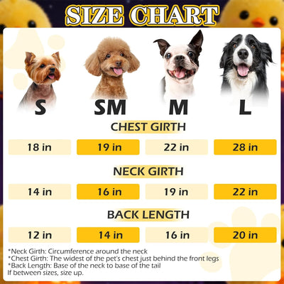 EXPAWLORER Dog Chicken Costume Cosplay for Small Medium Large Dogs, Dog Halloween Costume Hoodie, Soft Sweater Sweatshirt, Funny Pet Hoodie Clothes Outfits for Puppy Cats Boys & Girls Smedium