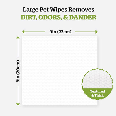 Pogi's Grooming Wipes, 100 toallitas antisépticas para perros y gatos
