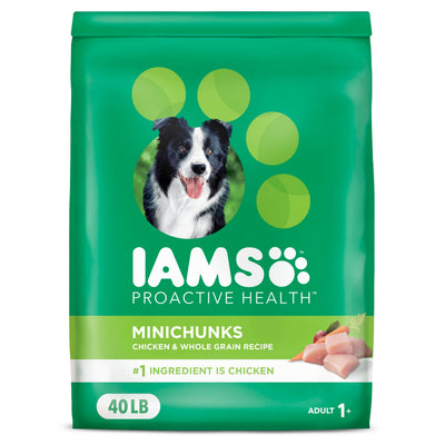IAMS Proactive Health Minichunks Adult Dry Dog Food with Real Chicken and Whole Grains, 7 lb. Bag