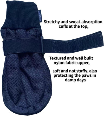 Paw Protector Dog Boots Soft Sole Nonslip and Reflective Set of 4