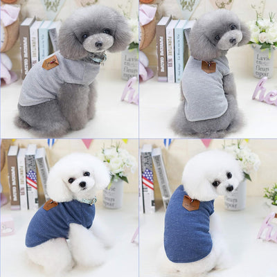 YAODHAOD 100% Cotton Dog Shirt Summer Lightweight Pet T-Shirts Soft Breathable Stretchy Cats Dogs Tee Shirt Minimalist Tank Top Sleeveless Vest Dog Apparel for Medium Small Dog Clothes(2pack) (M)