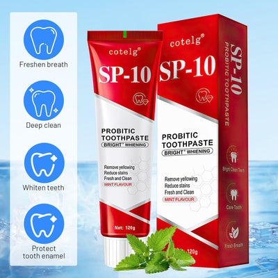 SP-10 Probiotic Toothpaste,New Sp-10 Probiotic Ultra Whitening Toothpaste,Fresh Breath, Deep Cleaning Care（2PCS）
