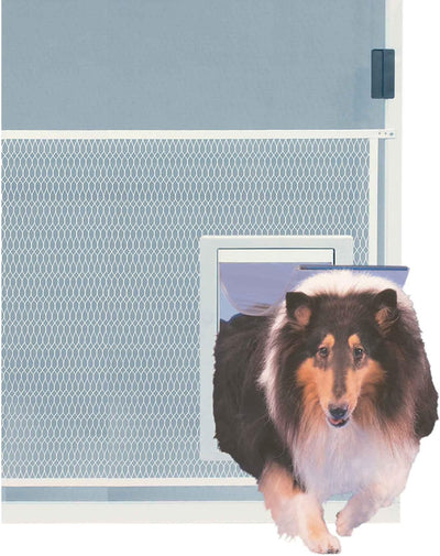 Ideal Pet Products Screen Guard Pet Door, Extra Large, 10.5" x 15" Flap Size, White