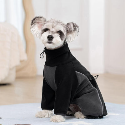 Orchester small Medium Dog Coat - Warm Weather Jacket with Full Body Protection, Pullover Bodysuit Jumpsuit Design, Windproof Snowsuit