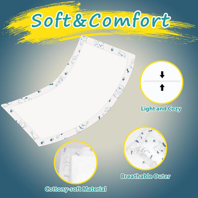 Disposable Dog Diaper Liners - 20PCS Booster Pads for Male Female Dogs - Doggie Diaper Insert for Pet Belly Bands Wraps Period Pants Covers(S,20)