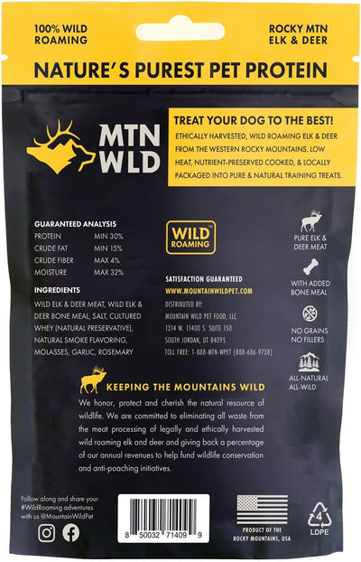 Training Treat Nibs for Dogs, Elk & Deer Protein, Rewards for Effective Dog Training, All Natural, No Fillers, No Artificial Preservatives (4 Ounce, 1, Count)