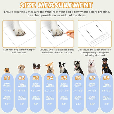 Dog Shoes for Large Medium Dogs, Dog Shoes for Summer Hot Pavement, Dog Boots & Paw Protectors Anti-Slip Waterproof Dog Booties for Outdoor Hiking Hardwood Floor with Reflective Straps Size 6