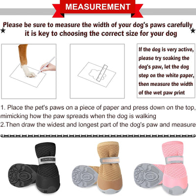 QUMY 4PCS Dog Shoes for Small Dogs, Hot Pavement Summer Puppy Dog Boots & Paw Protectors with Soft Anti-Slip Rubber Sole, Mesh Breathable Dog Booties for Hardfloors, Walking Running Pink Size 2