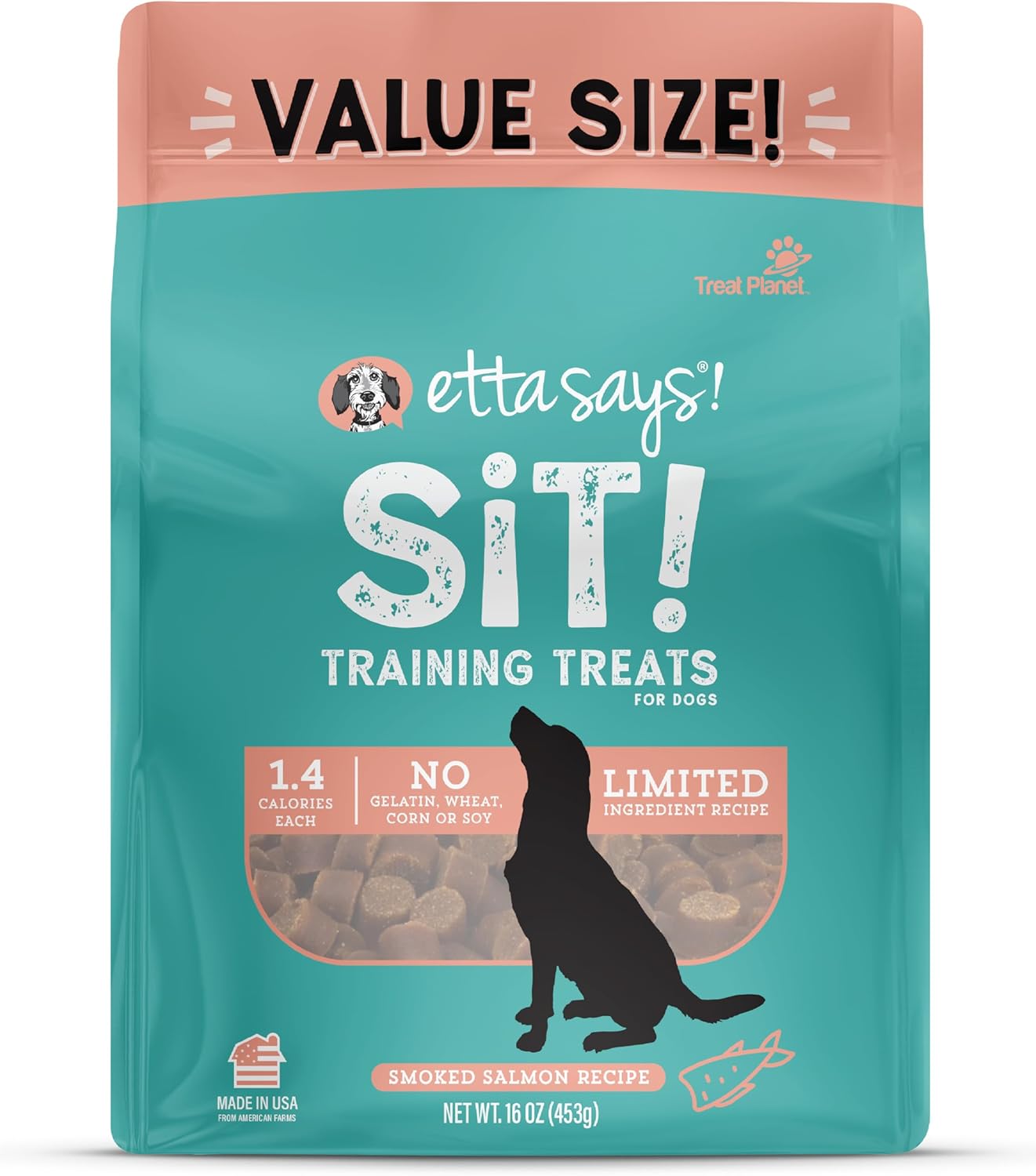 etta says! Training Treats - All Natural Pork and Bacon Soft Treats for Dogs - Made in The USA (16 Oz Pack of 1)