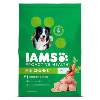 IAMS Proactive Health Minichunks Adult Dry Dog Food with Real Chicken and Whole Grains, 7 lb. Bag