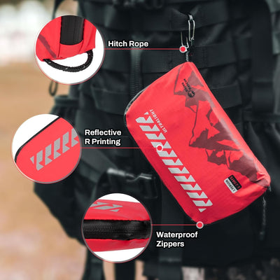 RHINO RESCUE Mini First Aid Kit Ultralight Waterproof Medical Kit for Hiking, Backpacking, Cycling, Travel, Vehicles, HSA/FSA Eligible