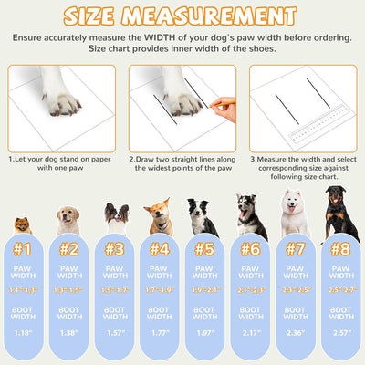 Dog Shoes for Medium Large Size, Breathable Dog Shoe for Hot Pavement, Dog Booties and Paw Protectors, Non-Slip Waterproof Dog Sandals Boots with Reflective for Rain, Summer, Hiking, Snow (Size 8)