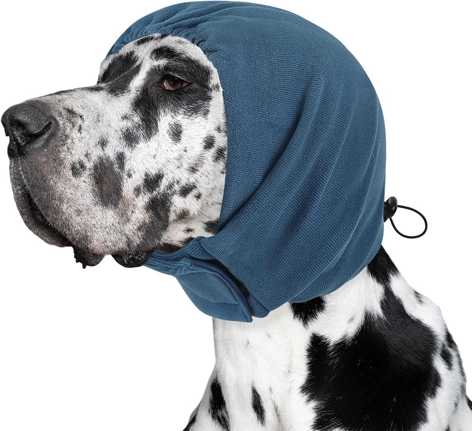 SUNFURA Dog Calming Hoodie, Dog Ear Muffs Noise Protection, Ear Wrap Hematoma for Dogs, Adjustable No Shake Head Cover Anxiety Relief, Grooming, Blow Drying, Fireworks, Thunderstorms, Blue L