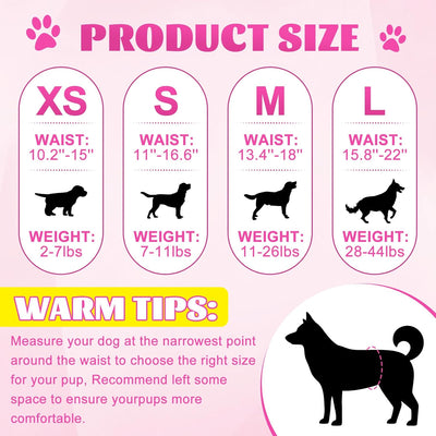 XPCARE 40 Count Disposable Female Dog Diapers, Super Absorbent, Leak Proof, Dog Diapers,Dog Period Diaper Female, for Incontinence, Estrus Female Dogs (Small)