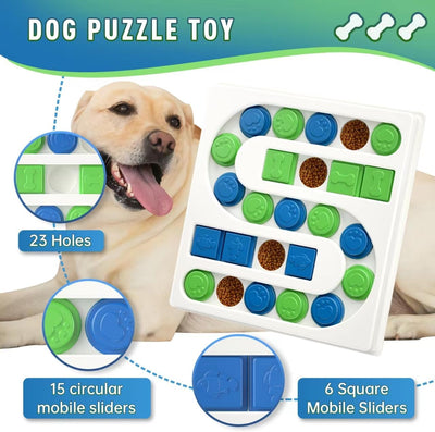 Dog Treat Puzzle,Dogs Food Puzzle Feeder Toys for IQ Training,Interactive Dog Toys, Mental Enrichment
