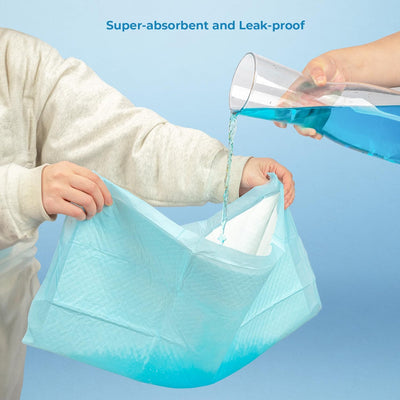 Best Pet Supplies Puppy Pads - Disposable, Dog Training Potty, Super Absorbent Blue Puppy Pee Pads for Dogs (Pack of 40, X-Large)