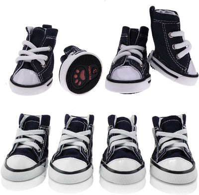 abcGoodefg Pet Dog Puppy Nonslip Canvas Sport Shoes Sneaker Boots Rubber Sole