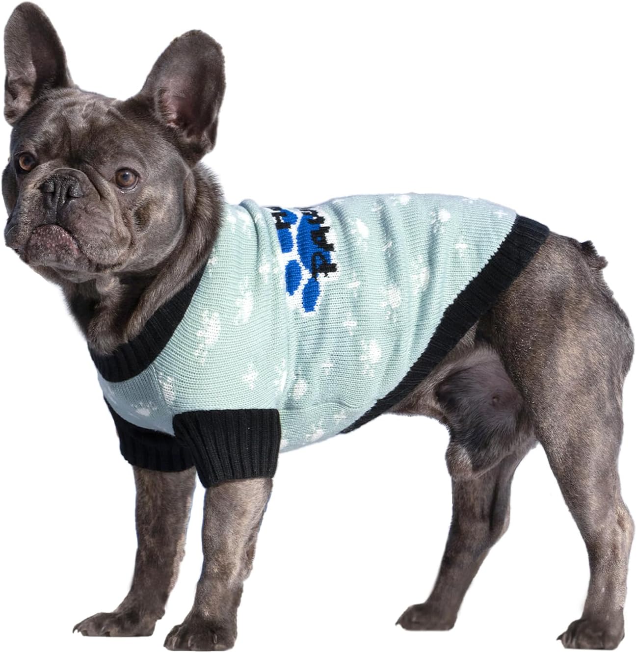 CuteBone Dog Sweater for Small Dogs Pink Pig Knit Puppy Sweater Turtleneck Pet Winter Clothes Cat Apparel with Harness Hole