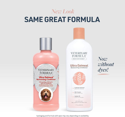Veterinary Formula Smart Coat Complex Ultra Oatmeal Moisturizing Conditioner for Dogs, 17 Fl oz – with Colloidal Oatmeal & Jojoba – Leaves Coat Soft, Shiny, Hydrated, Strong, with Long-Lasting Scent