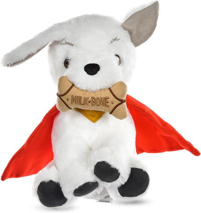 DC Comics Superman Krypto The Superdog Plush Dog Toy – Soft Squeaky Dog Toy with Crinkle Sounds, Cape & Milk-Bone Treat Design, 7.5 Inch